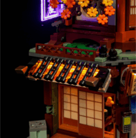 Lumibricks F9073 Cyberpunk Neoncity Izakaya 1987 Darabos Építőjáték
