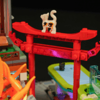 Lumibricks F9073 Cyberpunk Neoncity Izakaya 1987 Darabos Építőjáték