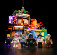 Lumibricks F9073 Cyberpunk Neoncity Izakaya 1987 Darabos Építőjáték