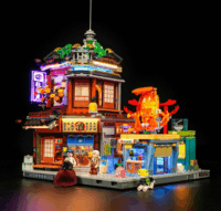 Lumibricks F9073 Cyberpunk Neoncity Izakaya 1987 Darabos Építőjáték