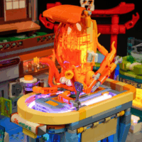 Lumibricks F9073 Cyberpunk Neoncity Izakaya 1987 Darabos Építőjáték