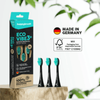 HappyBrush ECO VIBE 3 Elektromos fogkefe Pótfej - Kék (3db)