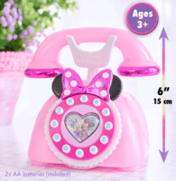 Just Play Disney Junior Minnie Egér telefon fény és hangeffektekkel - Rózsaszín