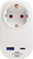 Brennenstuhl Gyermekbiztos Fali Konnektor Aljzat + USB PD 20W Töltő - Fehér