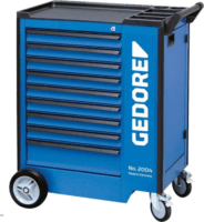 Gedore 2657708 Műhelykocsi + 207db-os szerszámkészlet