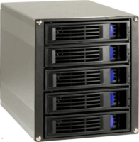 Inter-Tech 88887370 5x 3,5" Külső HDD ház - Fekete