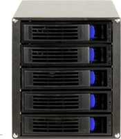 Inter-Tech 88887370 5x 3,5" Külső HDD ház - Fekete