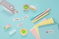 Peach PE103 12 x 40 mm Nyomtatható etikett címke - Több színű