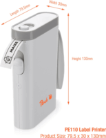Peach PE110 Kézi Címkenyomtató Bluetooth - Szürke