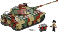 COBI Panzer VI Ausf. B Königstiger Tank 802 darabos építőjáték