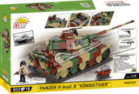 COBI Panzer VI Ausf. B Königstiger Tank 802 darabos építőjáték