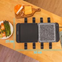 Cecotec Cheese&Grill 1600 Elektromos Raclette Grillsütő 1400 Watt - Inox