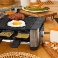 Cecotec Cheese&Grill 1600 Elektromos Raclette Grillsütő 1400 Watt - Inox