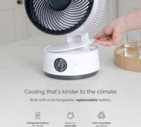 MeacoFan Sefte 8 Hordozható akkumulátoros Ventilátor 38 cm - Fehér / Fekete