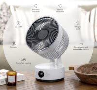 MeacoFan Sefte 8 Hordozható akkumulátoros Ventilátor 38 cm - Fehér / Fekete