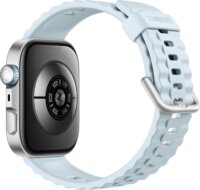 Huawei Watch Fit 4 Pro AMOLED Okosóra 46mm Kék Fluorelasztomer Szíjjal - Ezüst