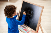 Eichhorn Kétoldalú gyerek Fa rajztábla 58 x 44cm