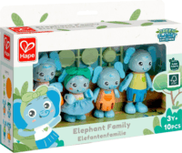 Hape 10 darabos Elefánt család figura játékszett