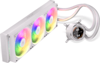 Krux HydroGlance 360 LCD PWM Univerzális CPU Vízhűtés - Fehér