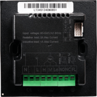 Shelly LinkedGo Okos HVAC Süllyesztett Fali Termosztát - Fekete