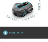 Gardena 19923-20 Smart Sileno free Robotfűnyíró (1200 m²)