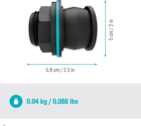 Gardena 09095-20 Push In 1" - 3/4" Műanyag Tartálycsatlakozó