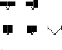 Hagor 8716 15"-32" Monitor asztali tartó kar - Fekete (2 kijelző)