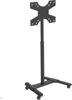 Hagor 1983 32"-55" Tv / Monitor gurulós padló tartó állvány - Fekete