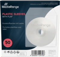 MediaRange BOX64 Műanyag CD tartó védőtok (50db/csomag) - Átlátszó