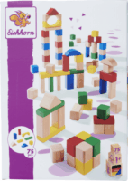 Eichhorn 75 darabos fa építőkocka készlet