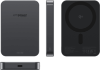 Empower by PanzerGlass Qi2 Powerbank USB-C 10000mAh 20W - Asztrofekete