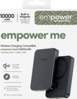 Empower by PanzerGlass Qi2 Powerbank USB-C 10000mAh 20W - Asztrofekete