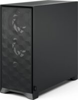 Fractal Design Pop 2 Air TG Midi Torony Számítógépház + 3db 120mm Ventilátor - Fekete