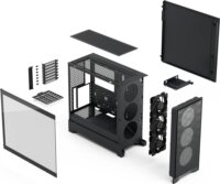 Fractal Design Pop 2 Air TG Midi Torony Számítógépház + 3db 120mm Ventilátor - Fekete