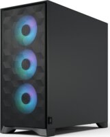 Fractal Design Pop 2 Air TG RGB Midi Torony Számítógépház + 3db 120mm Ventilátor - Fekete