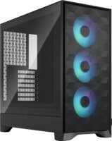 Fractal Design Pop 2 Air TG RGB Midi Torony Számítógépház + 3db 120mm Ventilátor - Fekete