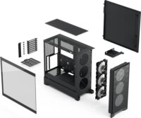 Fractal Design Pop 2 Air TG RGB Midi Torony Számítógépház + 3db 120mm Ventilátor - Fekete