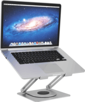 ICY BOX IB-NH300-R Állítható / Dönthető 10-17" Laptop Asztali Állvány - Ezüst