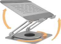ICY BOX IB-NH300-R Állítható / Dönthető 10-17" Laptop Asztali Állvány - Ezüst