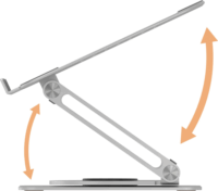 ICY BOX IB-NH300-R Állítható / Dönthető 10-17" Laptop Asztali Állvány - Ezüst