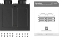 Icy Dock MB324V4P-B ExpressCage U.2/U.3 NVMe SSD Hot-Swap Beépítő Keret 5.25"