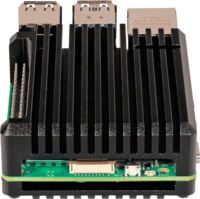 Joy-IT RB-ALUCASEP5-07 Alumínium Raspberry Pi 5 ház - Fekete