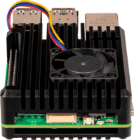 Joy-IT RB-ALUCASEP5-07FAN Alumínium Raspberry Pi 5 ház - Fekete