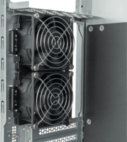 SilverStone WS380-E Szerver Torony Számítógépház + 3db 120mm + 2db 80mm ventilátor - Fekete