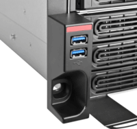 SilverStone SST-RM43-324-RS 4U Rack Szerver Ház (44,2 x 17,5 x 66 cm) - Ezüst/Fekete