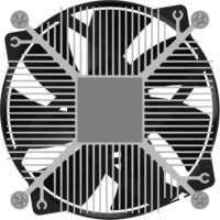 EKL 22225 PWM Szerver Intel CPU Hűtő (Socket 1150 / 1151 / 1155 / 1156)