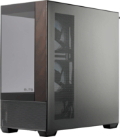 Cooler Master Elite 690 Wood Midi Torony Számítógépház - Fekete