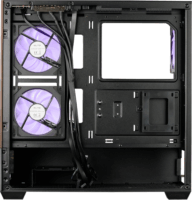 Cooler Master Elite 690 Wood Midi Torony Számítógépház - Fekete