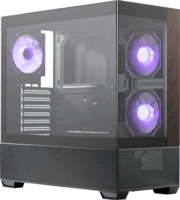 Cooler Master Elite 690 Wood Midi Torony Számítógépház - Fekete