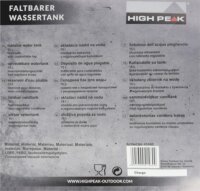 High Peak Kemping Műanyag Vizes Kanna 15L - Átlátszó